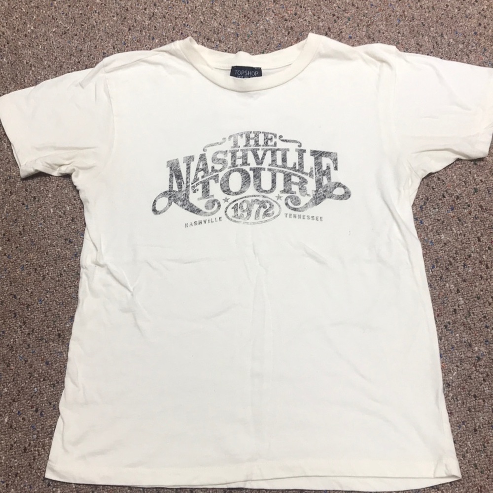 Topshop Nashville off-white tee